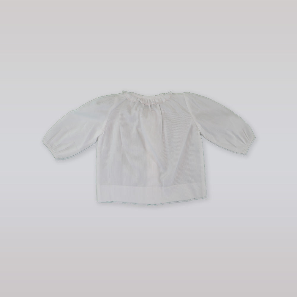 Elegant White and Pink Cotton Cama Shirt by La Stupenderia