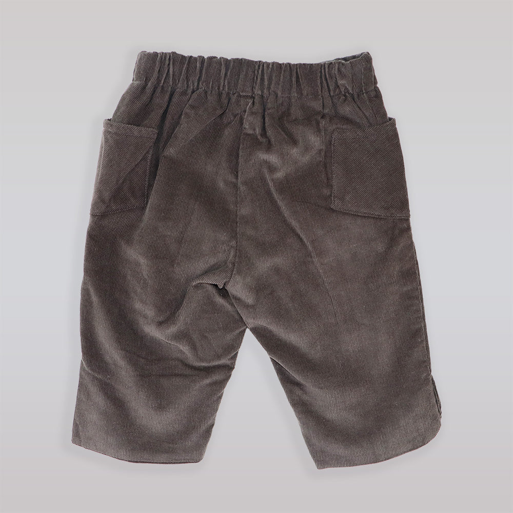 La Stupenderia Panu Boys Dark Grey Tailored Comfort Fit Pants