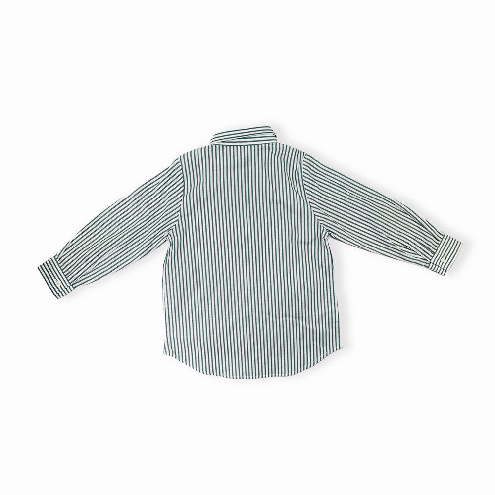La Stupenderia Boys Camouflage Print Cotton Button Down Shirt
