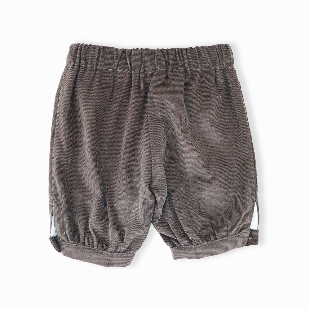 La Stupenderia Luxury Italian Baby Textured Soft White Cotton Trousers