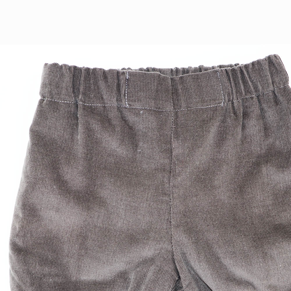 La Stupenderia Luxury Italian Baby Textured Soft White Cotton Trousers