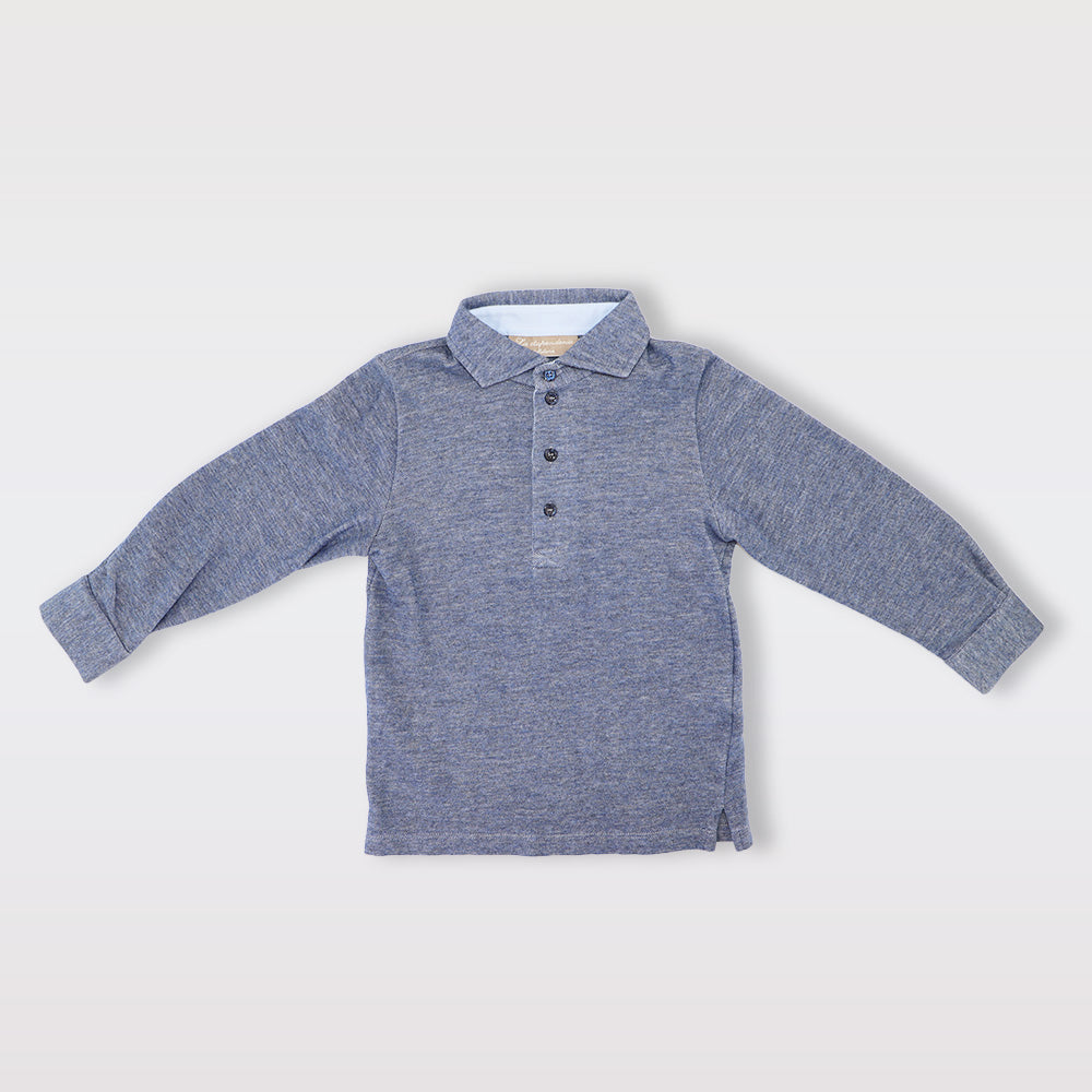 La Stupenderia Boys Classic White Long Sleeve Cotton Dress Shirt