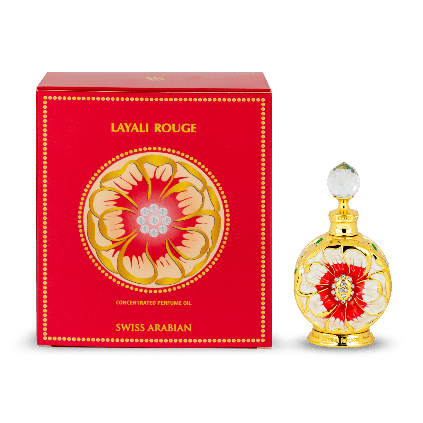 Swiss Arabian Layali Rouge Concentrated Perfume Oil 15ml Tropical Fragrance