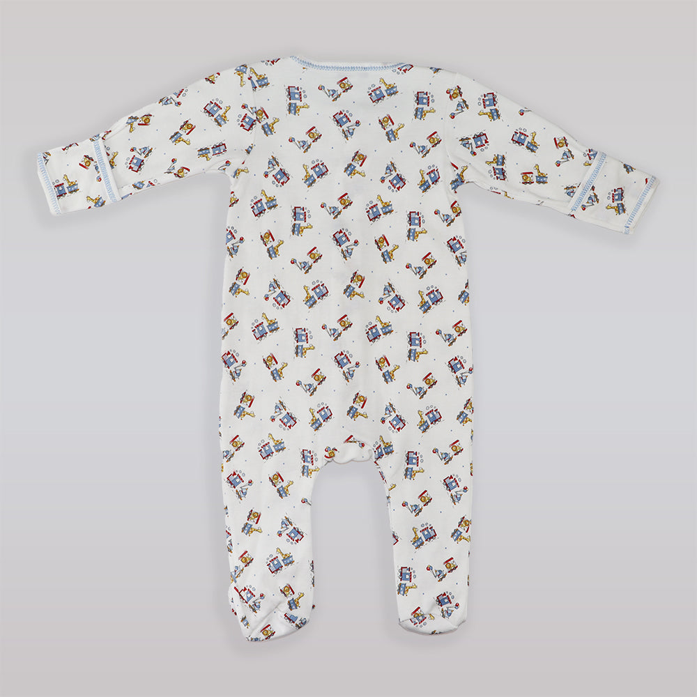 Magnolia Baby Griers Choo Print Cotton Footie Baby Pajamas