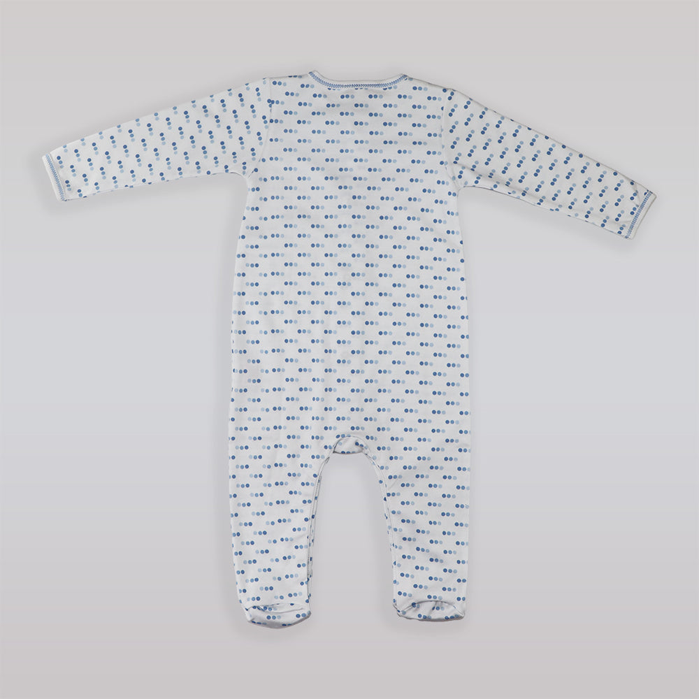 Magnolia Baby Soft Pima Cotton Three Dots Printed Footie Sleepsuit