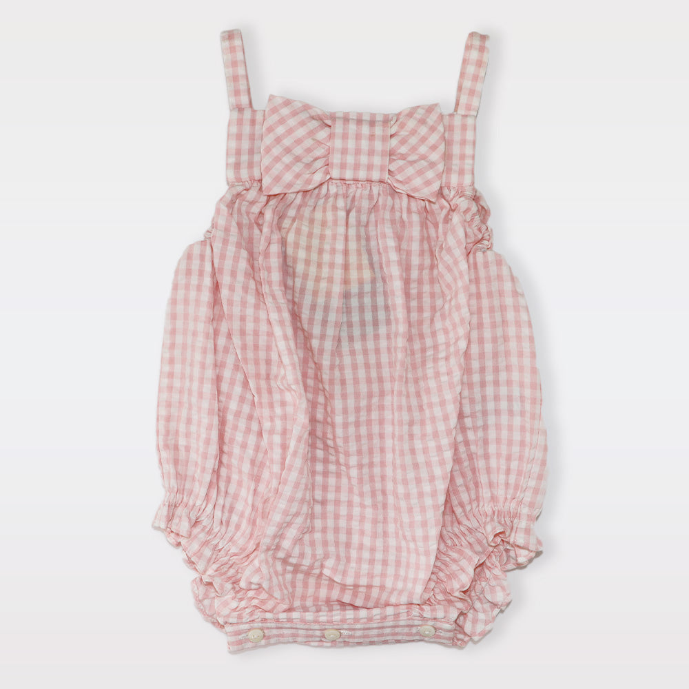 Nanos Baby Soft Cotton Checkered Mameluco Romper for Infants