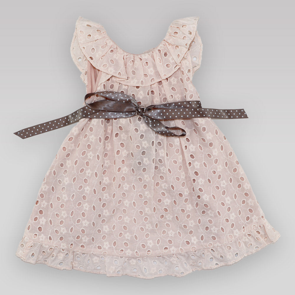 Nanos Baby Mini Sleeveless Floral Print Cotton Baby Dress
