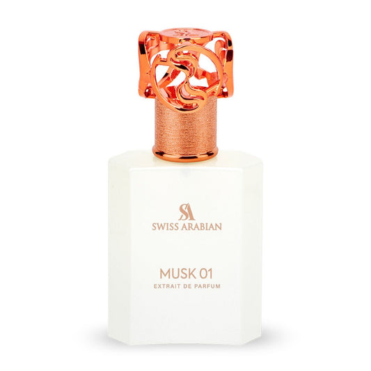 Swiss Arabian Musk 01 Luxury Unisex Perfume with Sandalwood and Vanilla