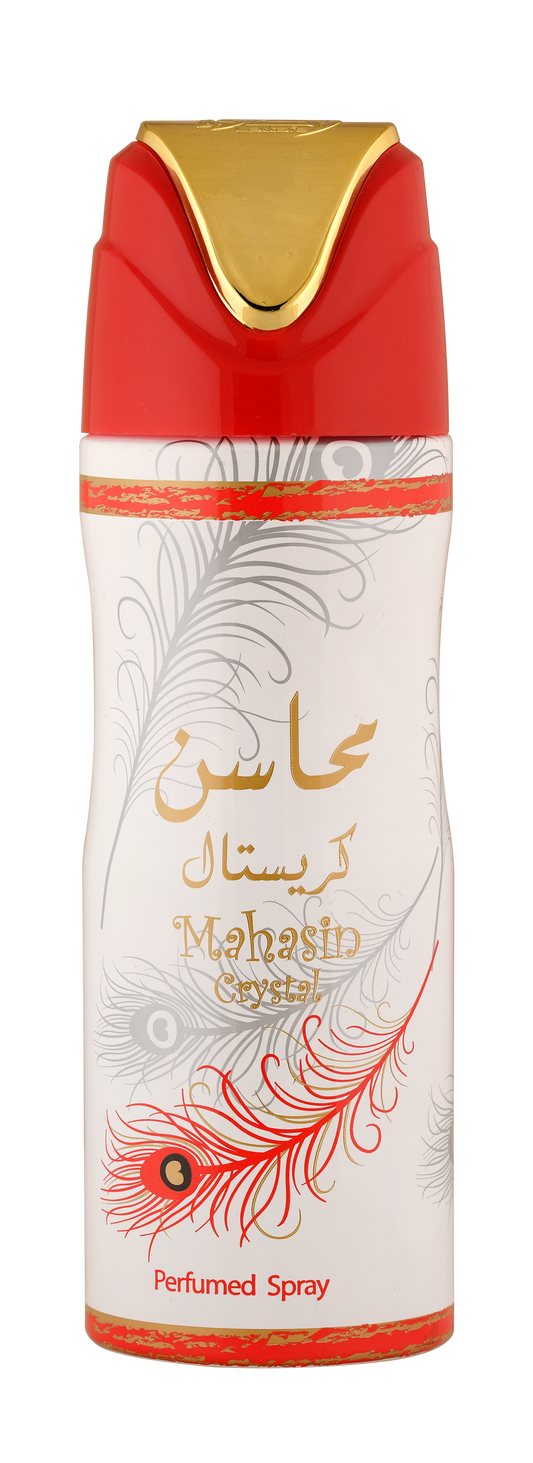 Lattafa Mahasin Crystal Long Lasting Refreshing Body Spray Deodorant 200ml