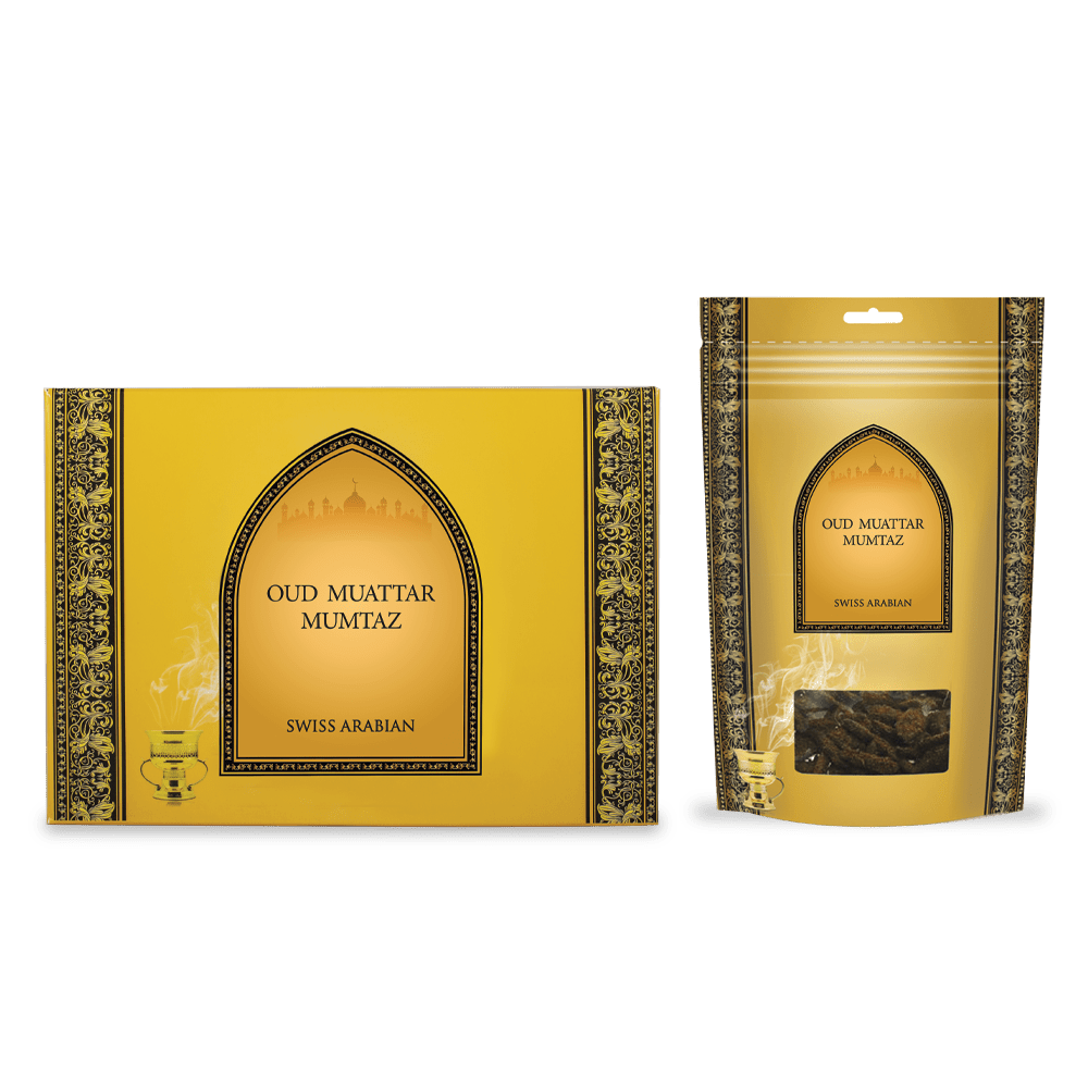 Swiss Arabian Oud Muattar Mumtaz Luxury Incense 500g Floral Bakhoor