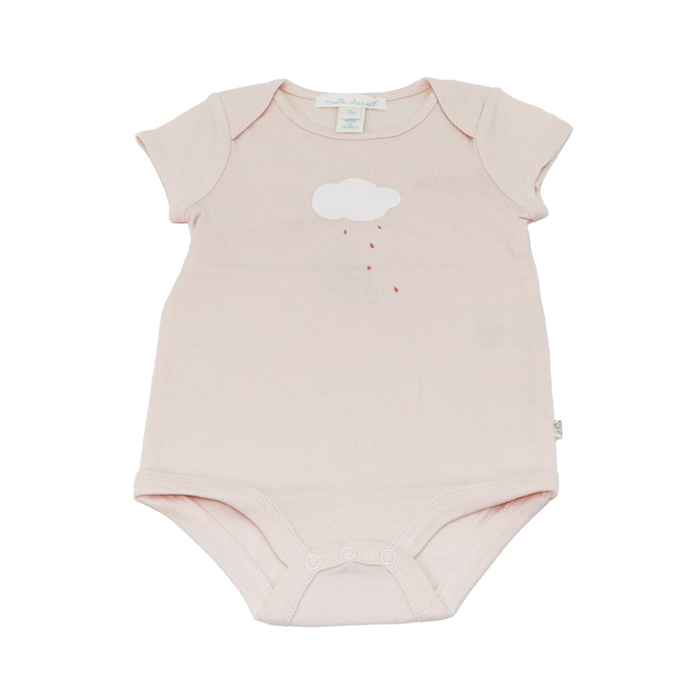 Marie Chantal Soft Cotton Cloud Print Baby Body Suits 3-Pack