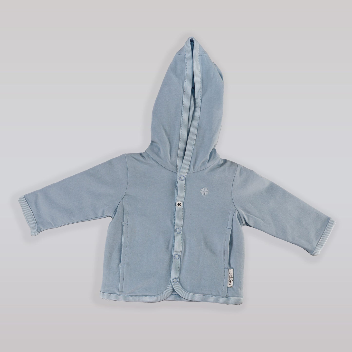 Noppies Baby Light Blue Soft Knit Long Sleeve Crewneck Top