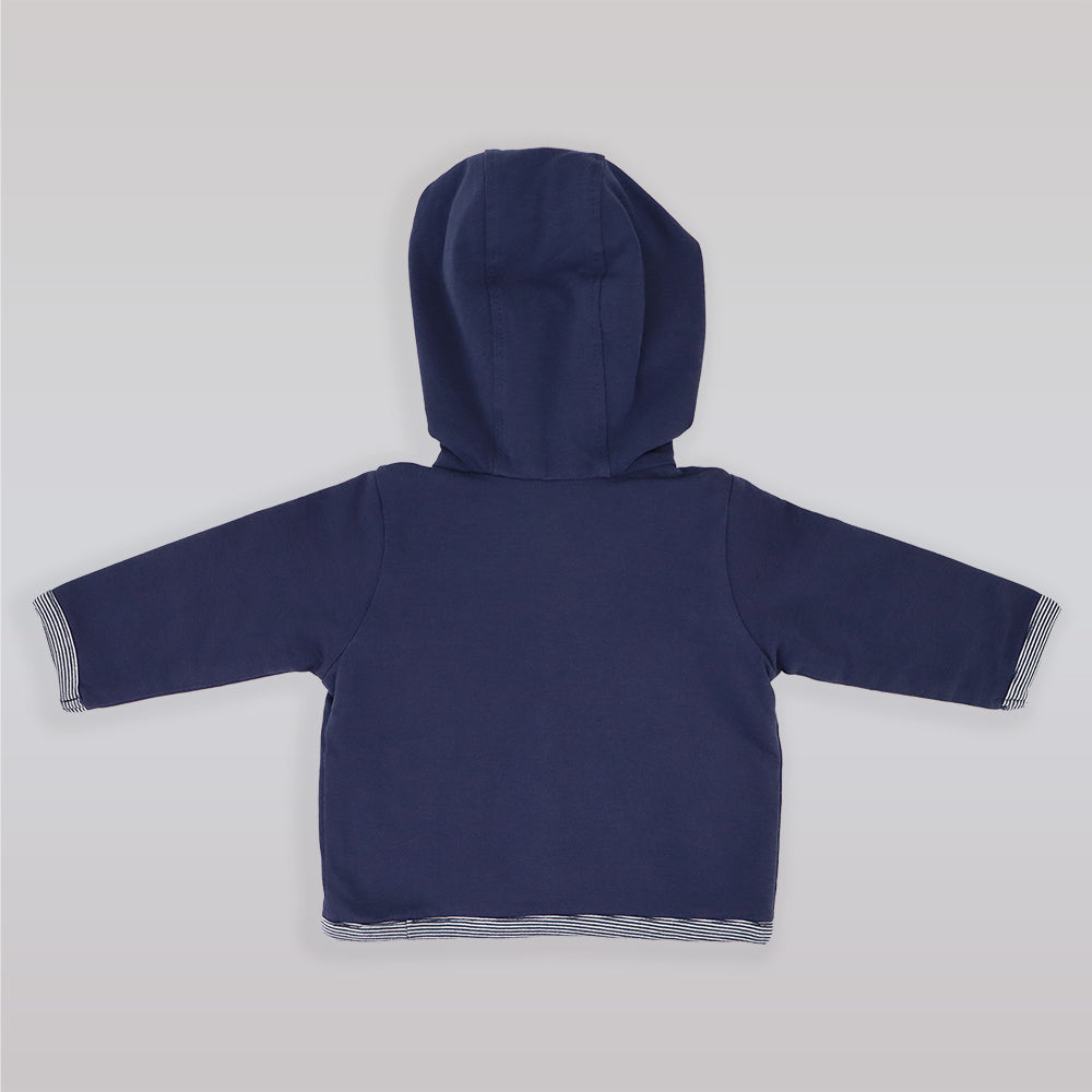 Noppies Baby Navy Blue Soft Cotton Graphic Printed T-Shirt