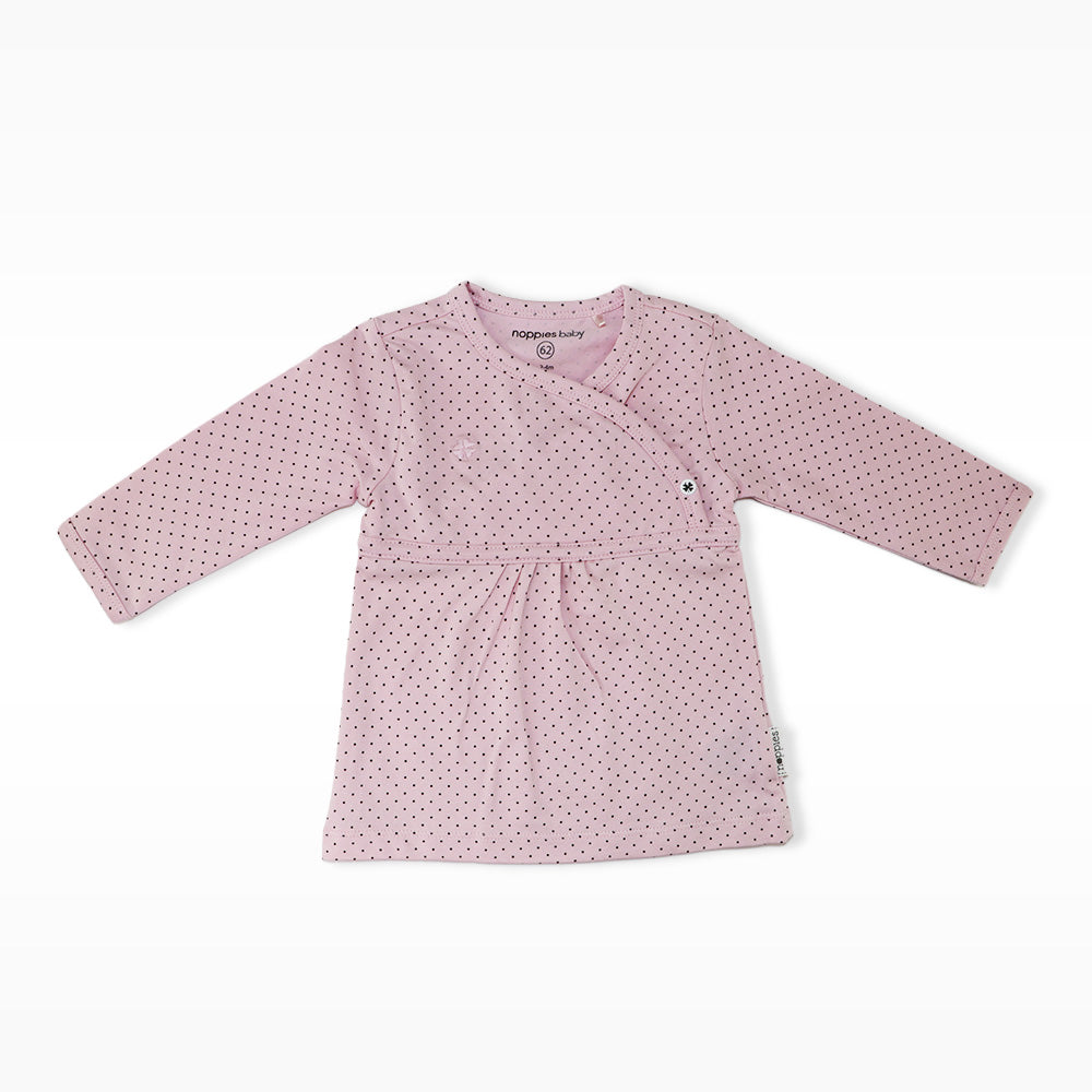Noppies Baby Light Rose Long Sleeve Wrap Front Patterned Top