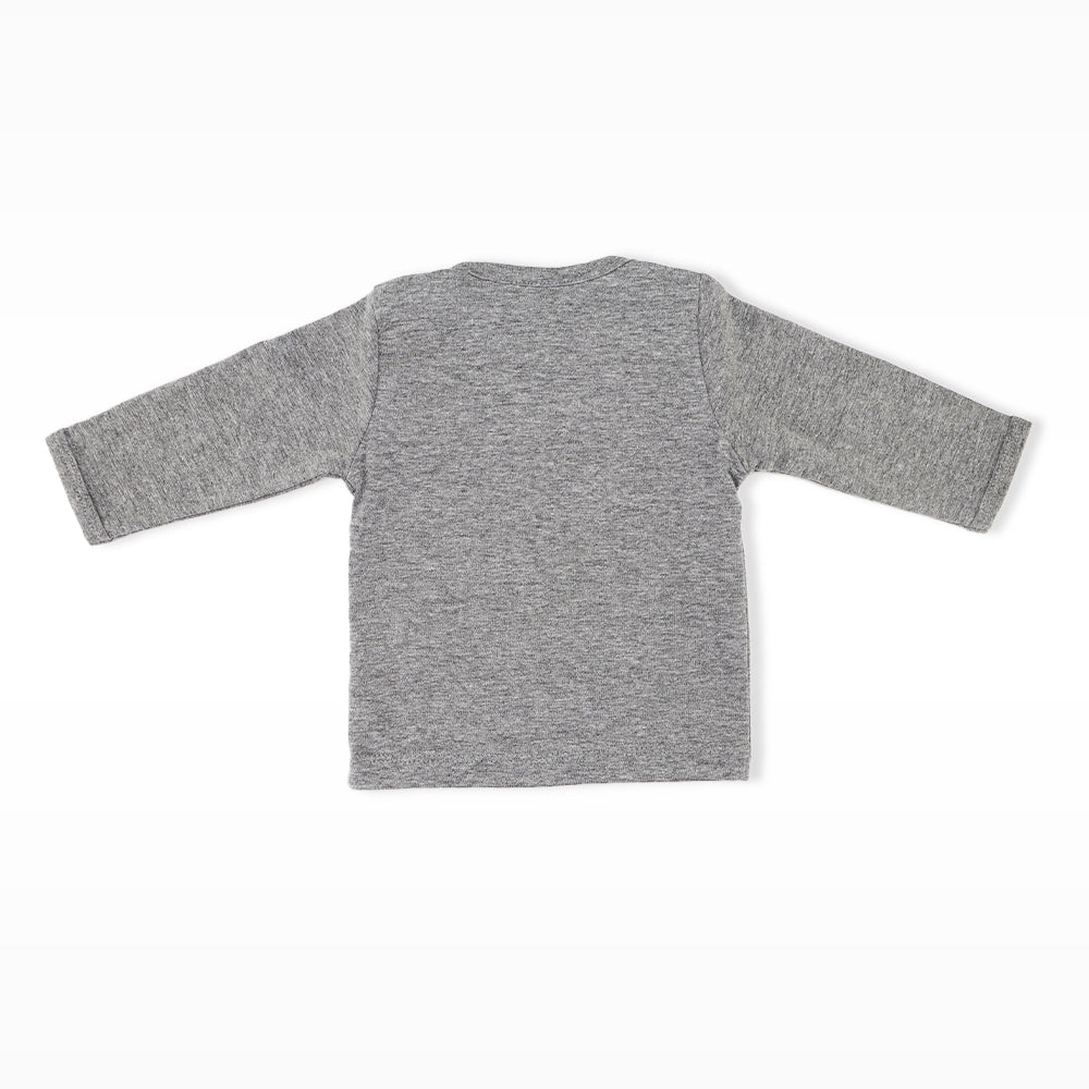 Noppies Baby NOP Anthracite Grey Cotton Long Sleeve Top