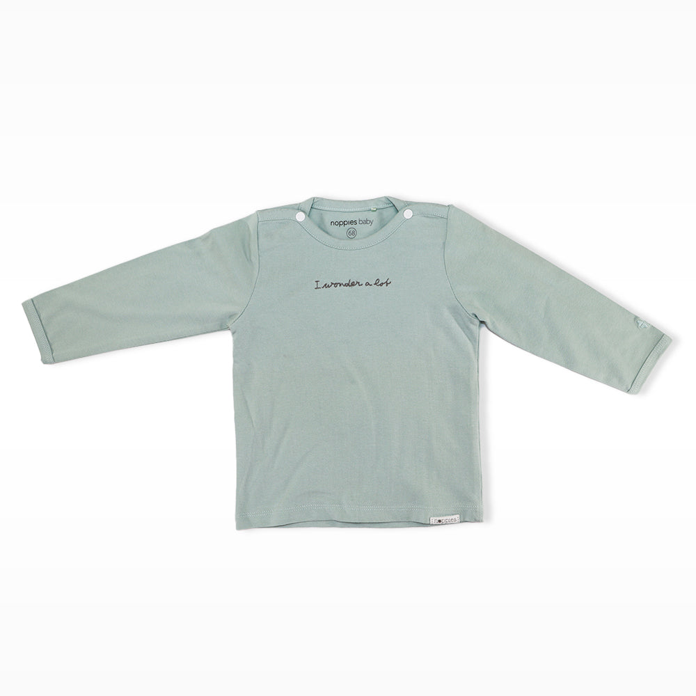 Noppies Baby Grey and Mint Soft Cotton Comfortable Infant Trousers