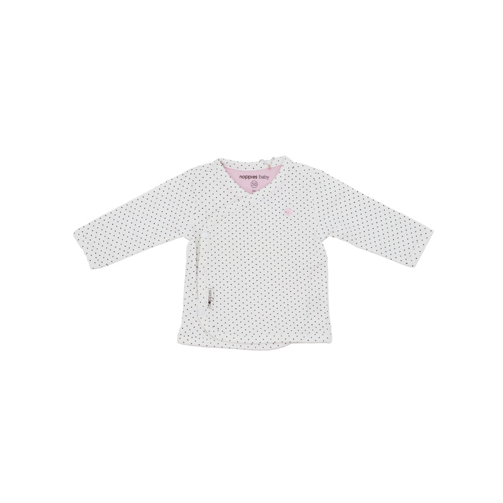 Soft White Noppies Baby Premature Newborn Organic Cotton Bodysuit