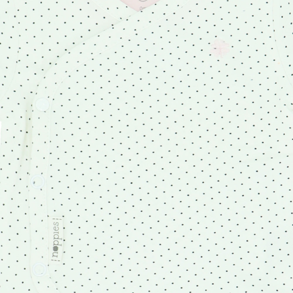 Soft White Noppies Baby Premature Newborn Organic Cotton Bodysuit