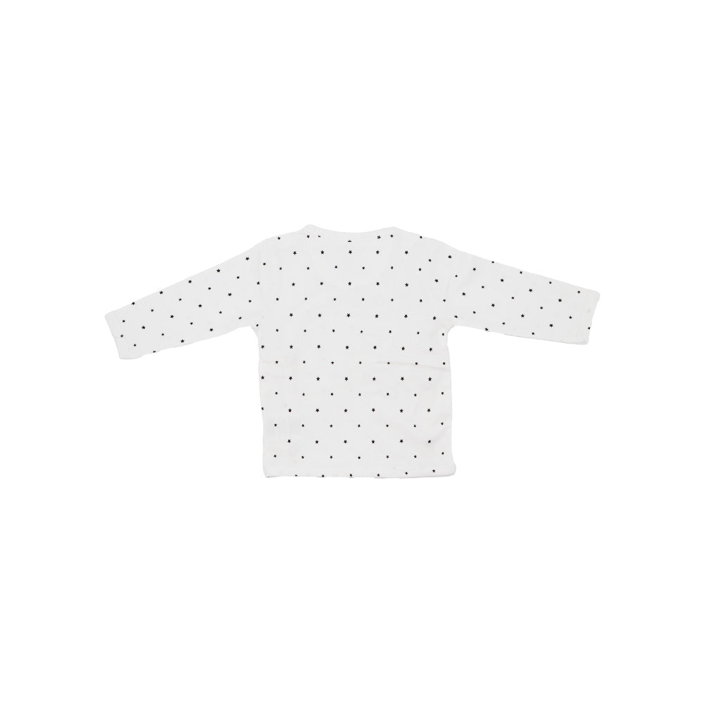 Noppies Baby Soft Cotton White Long Sleeve Snap Onesie