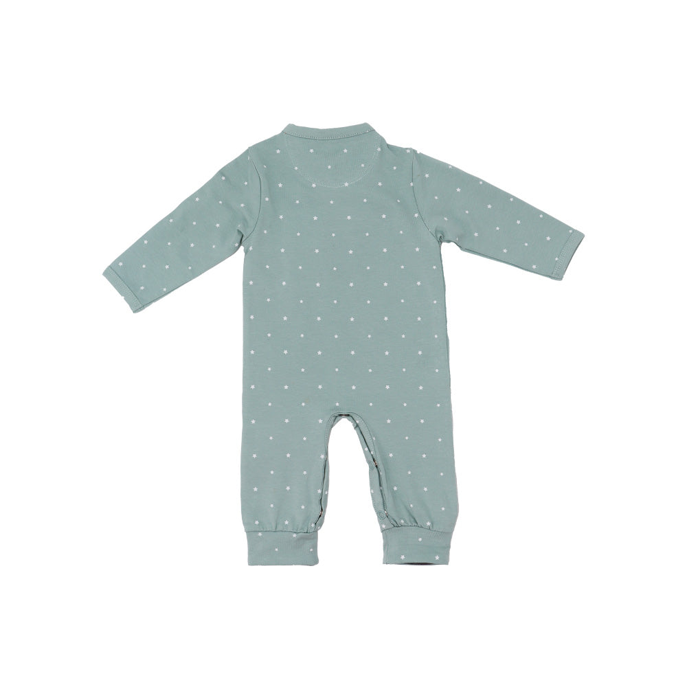 Noppies Baby Soft Cotton Grey Mint Long Sleeve Comfortable Romper