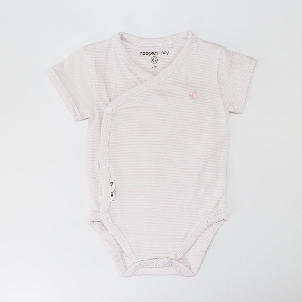 Noppies Baby Light Rose Cotton Romper for Infants 2-4 Months