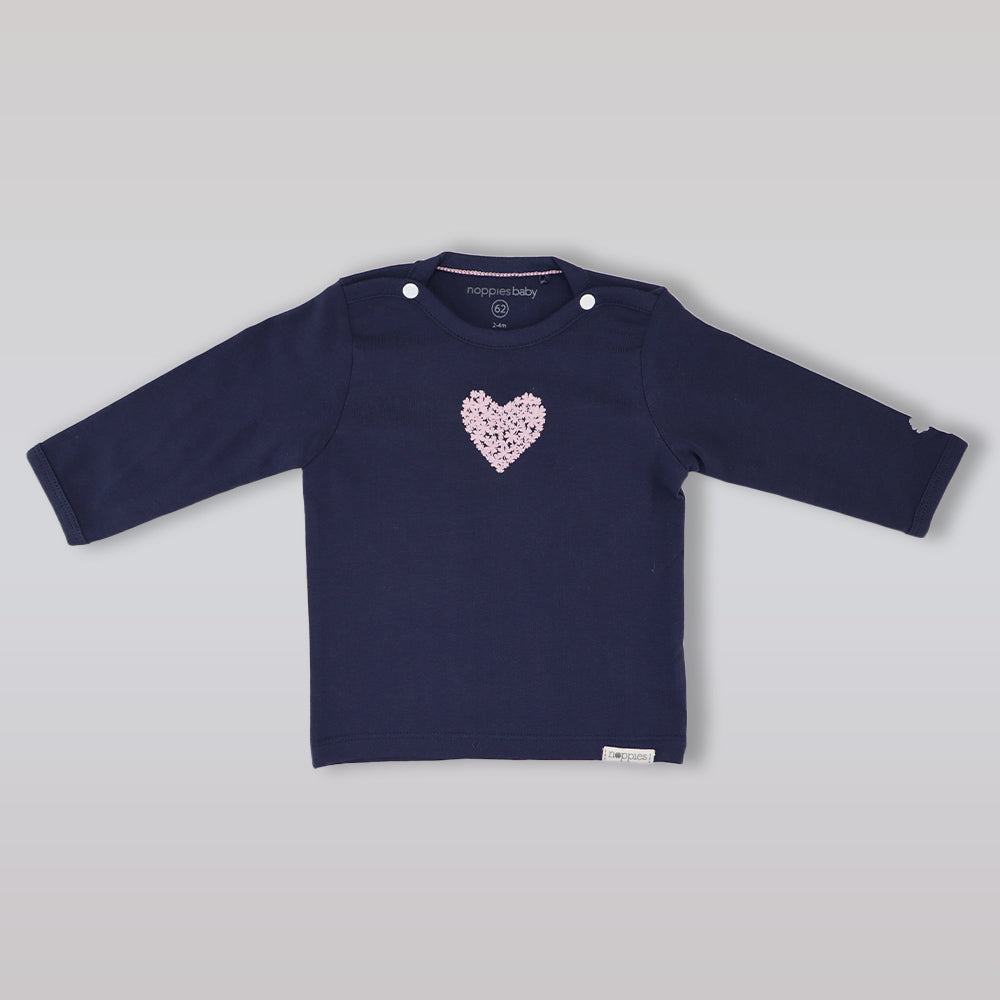 Soft Noppies Baby Navy Blue Cotton Comfort Fit Bodysuit