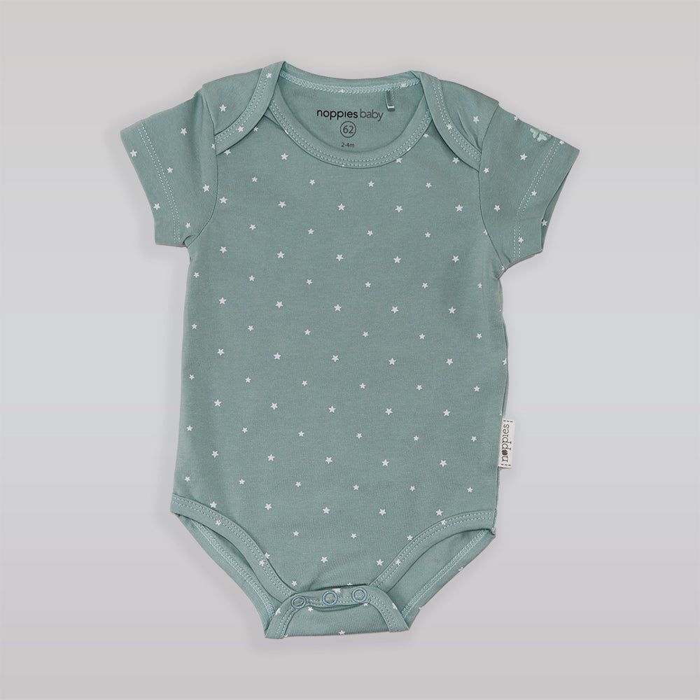 Magnolia Baby Grey Mint Cotton Footie Pajamas for Infants