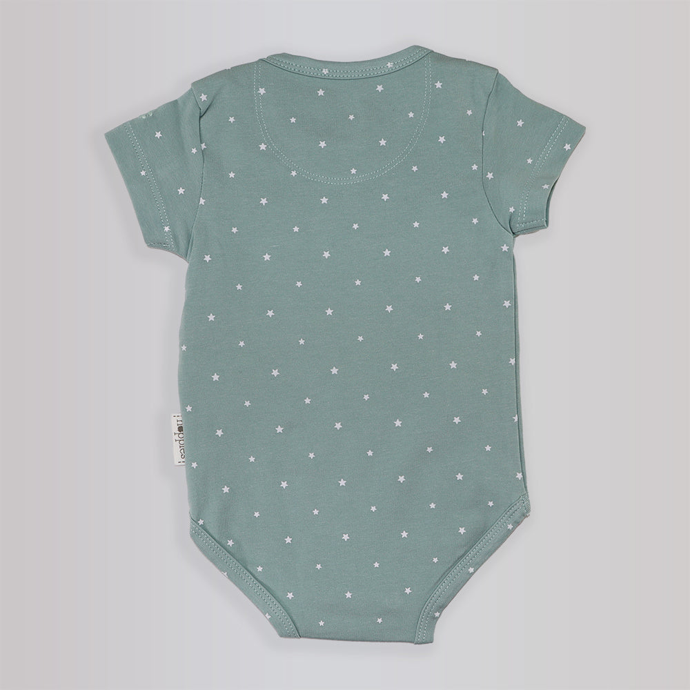 Magnolia Baby Grey Mint Cotton Footie Pajamas for Infants