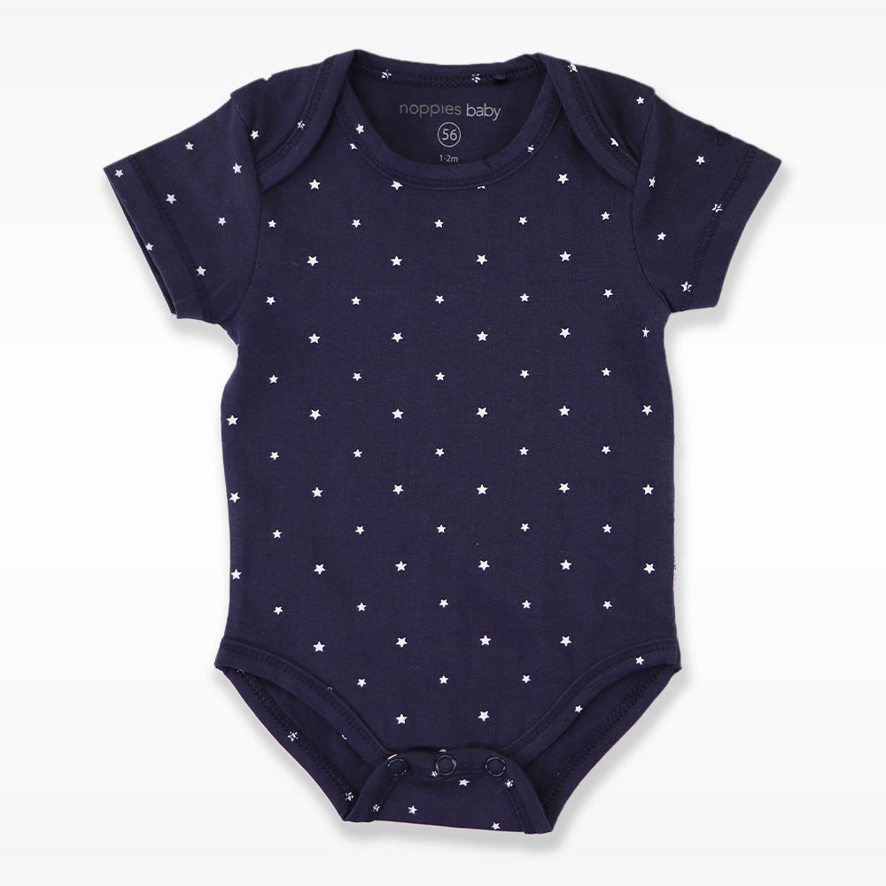Comfortable Navy Blue Noppies Baby Cotton Long Sleeve Onesie