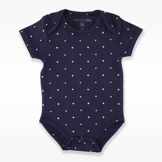 Comfortable Navy Blue Noppies Baby Cotton Long Sleeve Onesie