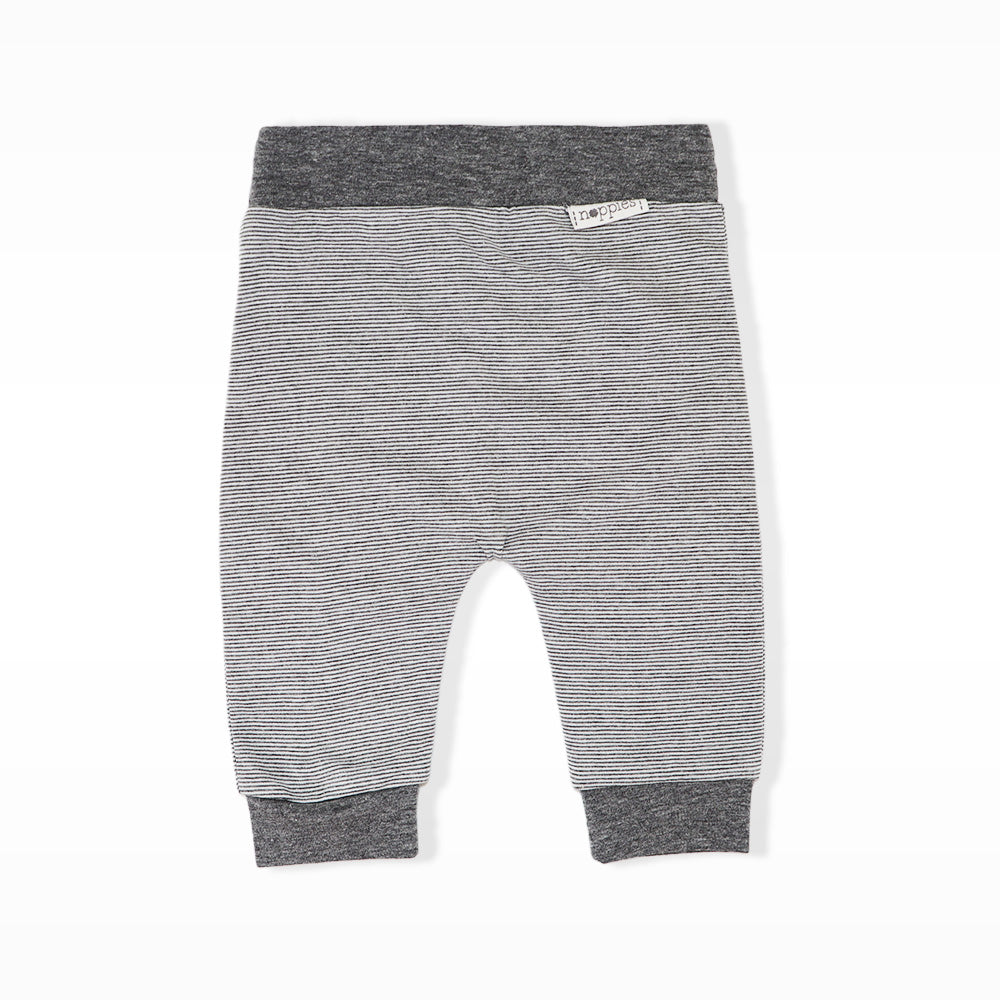 Noppies Baby Anthracite Grey Soft Cotton Blend Infant Leggings