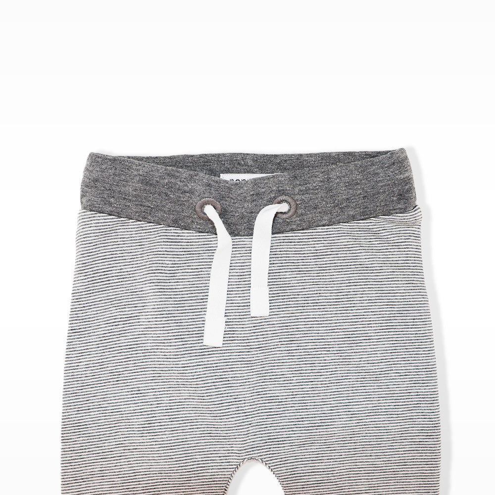 Noppies Baby Anthracite Grey Soft Cotton Blend Infant Leggings