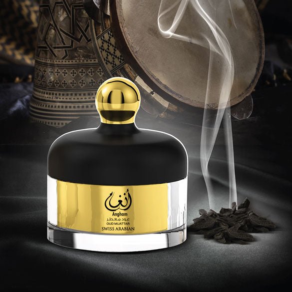 Swiss Arabian Dukhoon Angham Luxury Oud Incense with Saffron