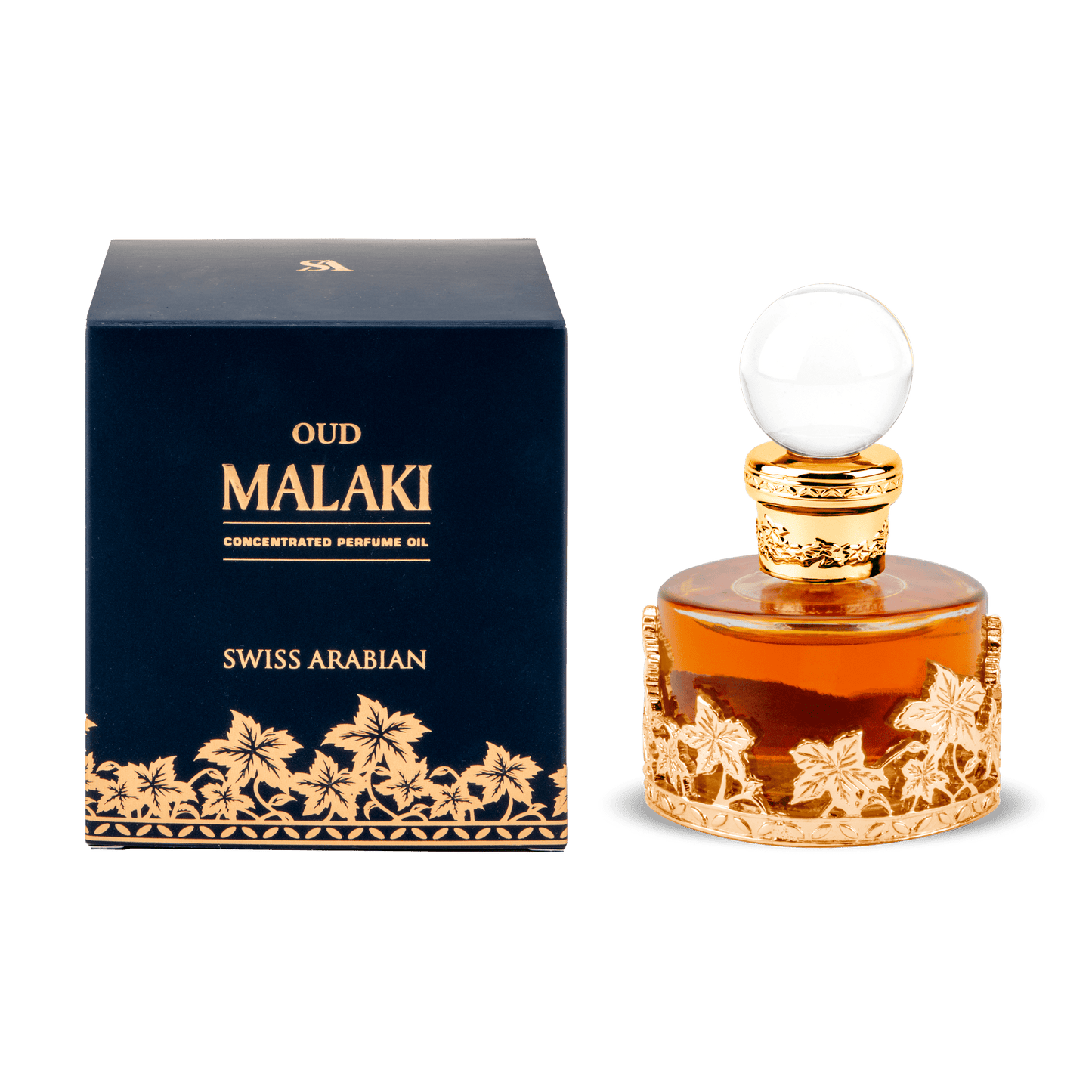 Swiss Arabian Oud Malaki Concentrated Perfume Oil with Saffron Rose