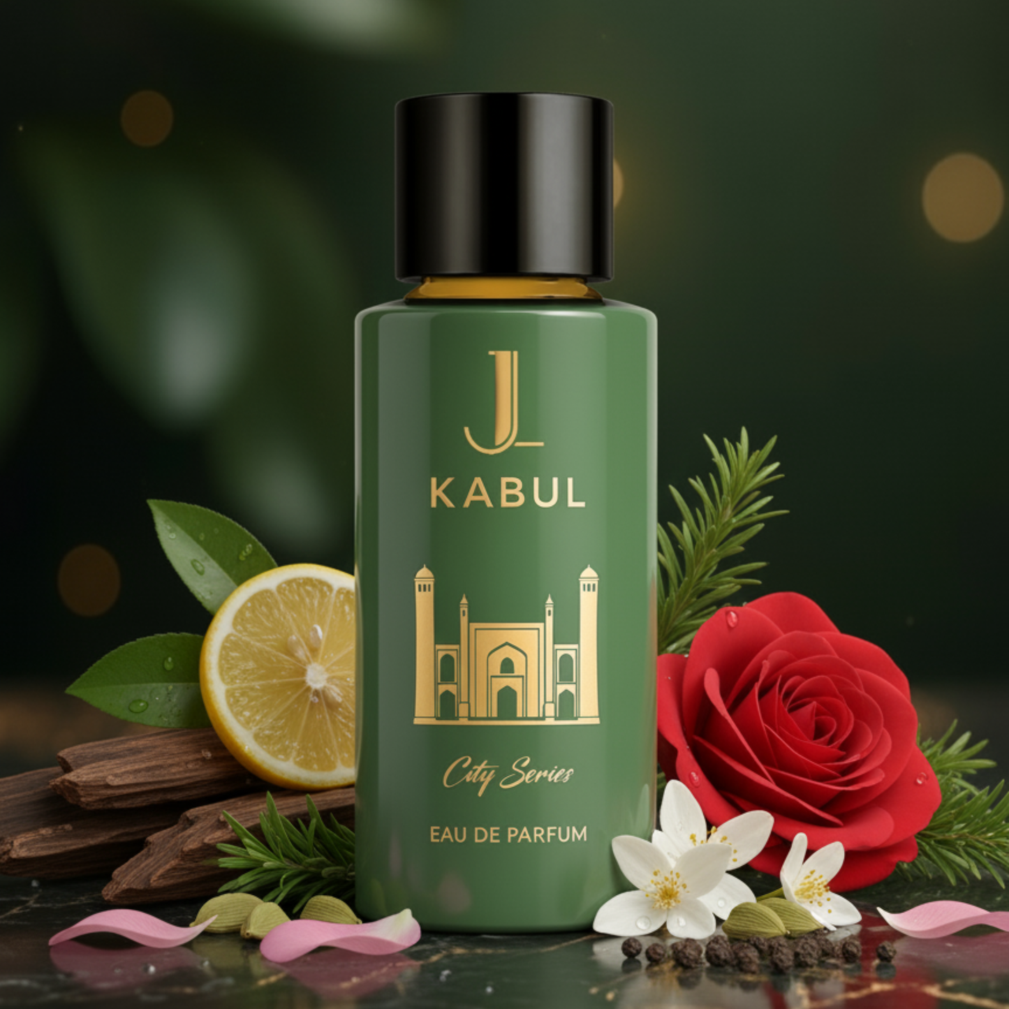 Kabul City Series Eau de Parfum Sophisticated Rose and Sandalwood Fragrance