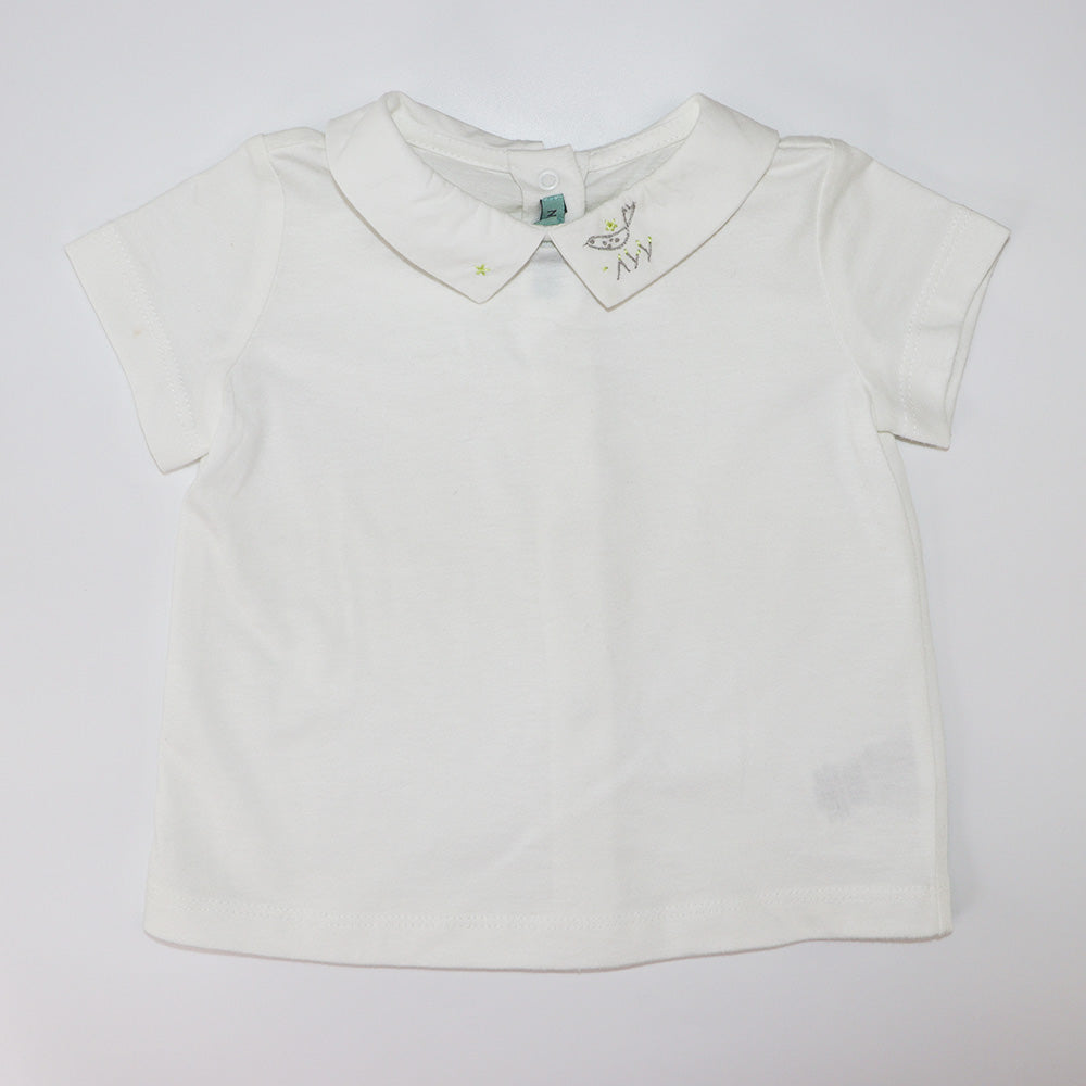 Nanos Baby Boy Light Blue Short Sleeve Classic Cotton Polo