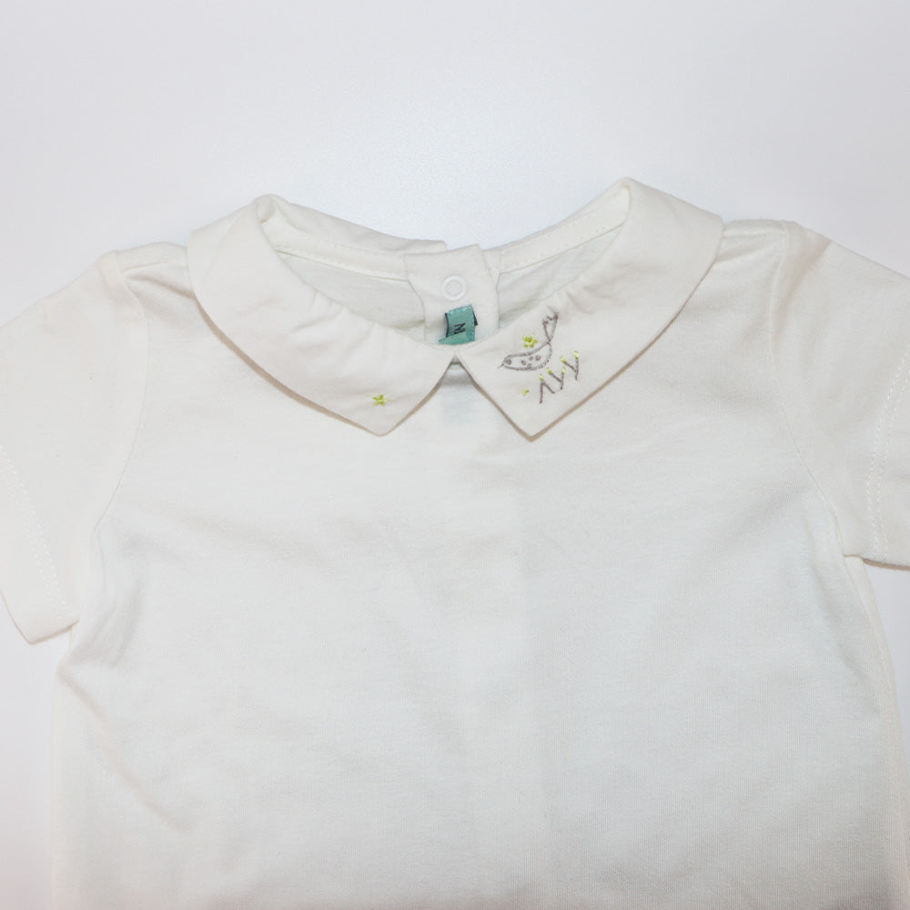 Nanos Baby Boy Light Blue Short Sleeve Classic Cotton Polo