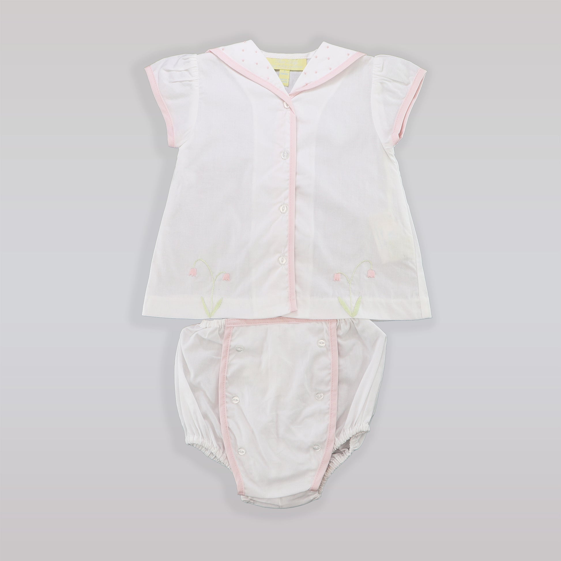 Pixie Lily Soft Cotton Girl's Diaper Set for Infants