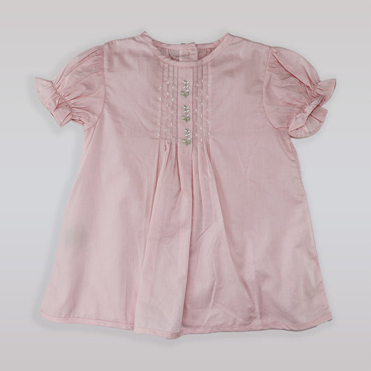 Classic Pixie Lily Pima Cotton Baby Dress and Bloomer Set