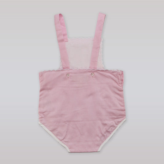 Pixie Lily Baby Girls Pink Cotton Sunsuit One Piece Clothing