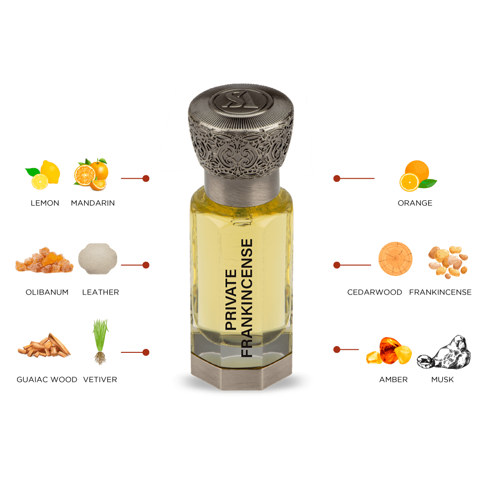 Swiss Arabian Private Frankincense Luxurious Concentrated Perfume Oil Fragrance