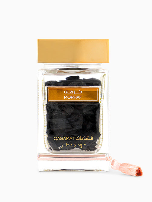 Rasasi Qasamat Morhaf Luxury Oud Moattar Oriental Home Incense 50g