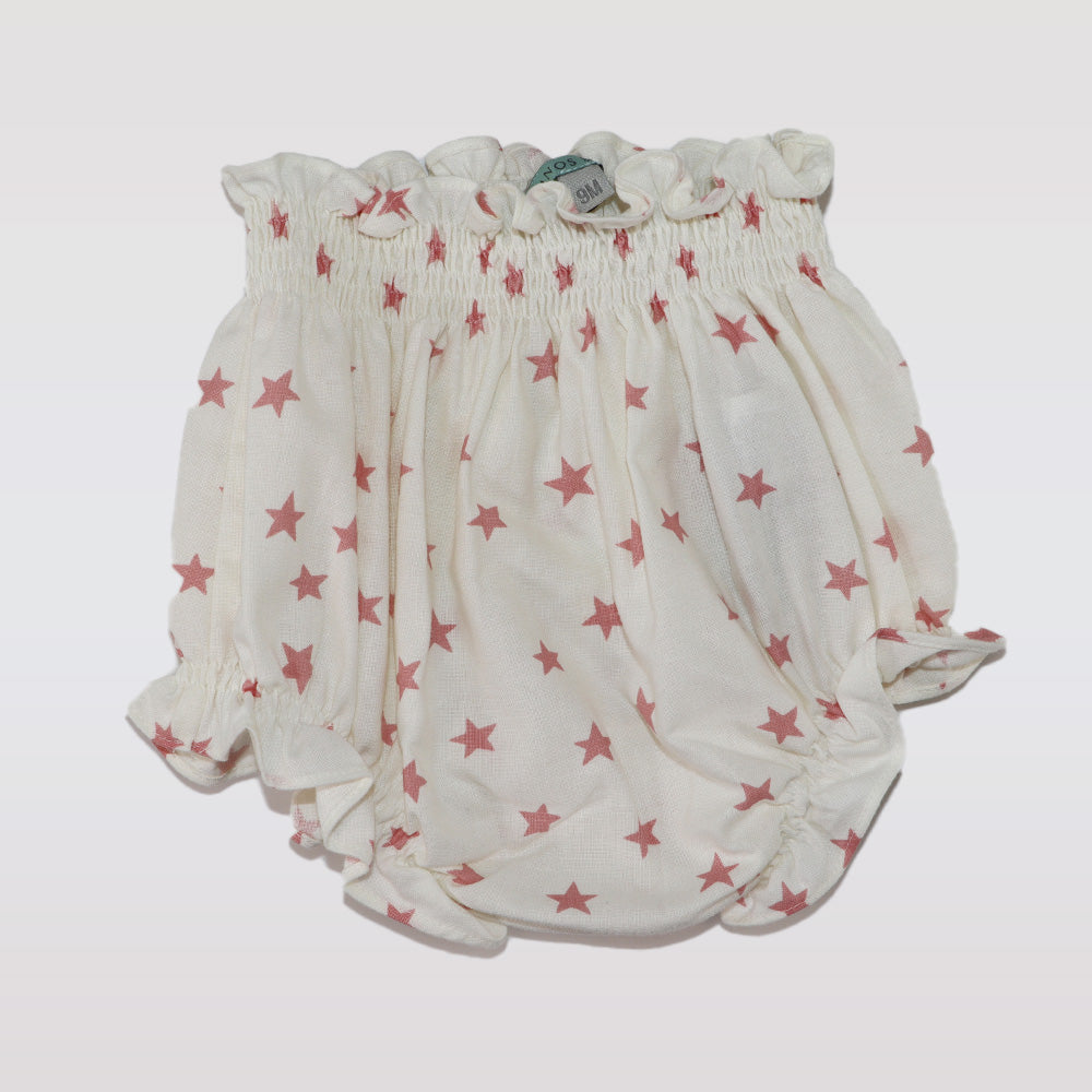 Nanos Baby Pink Cotton Ranita Romper for Stylish Infants