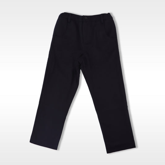 Rachel Riley Boys Navy Blue Soft Cotton Flannel Trousers