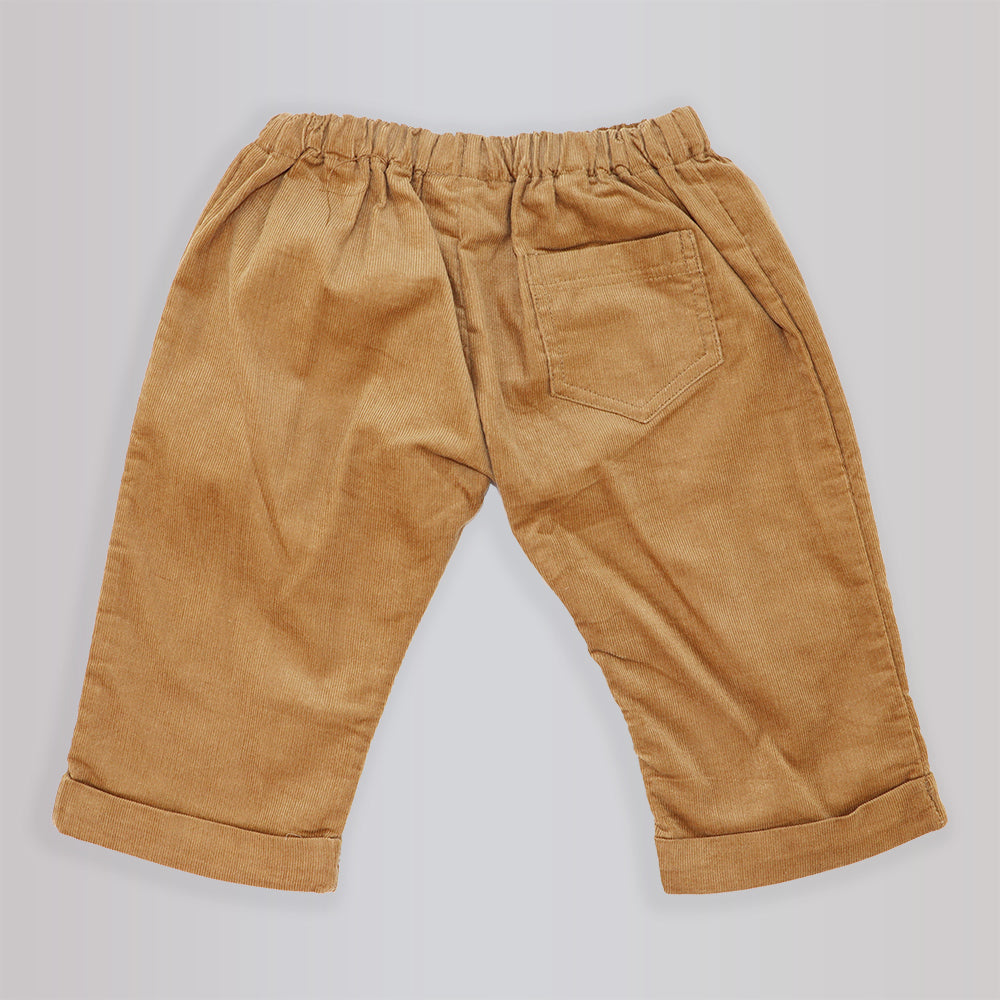 Rachel Riley Caramel Soft Cotton Corduroy Baby Trousers