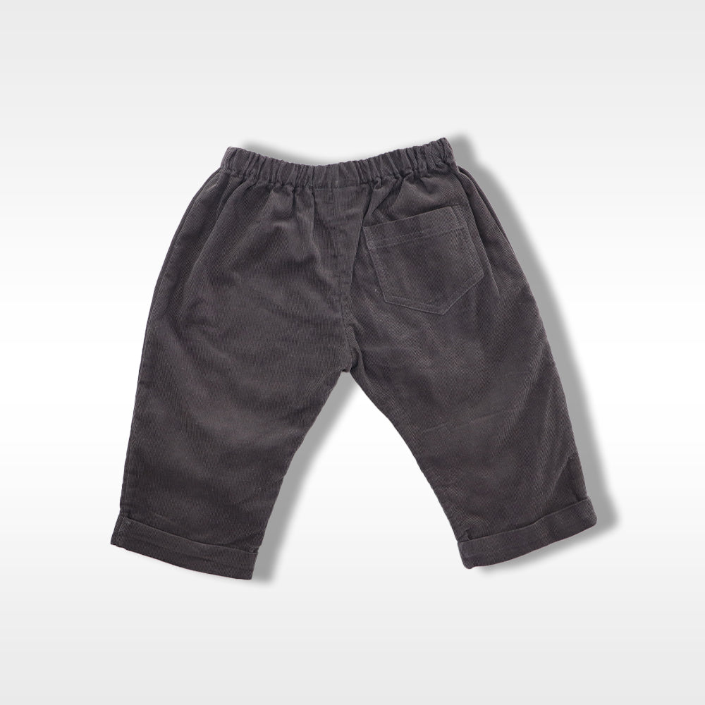 Rachel Riley Baby Grey Corduroy Trousers Comfortable Elastic Waist