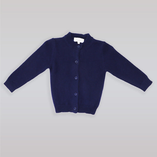 Rachel Riley Premium Navy Blue Cashmere Knit Baby Cardigan