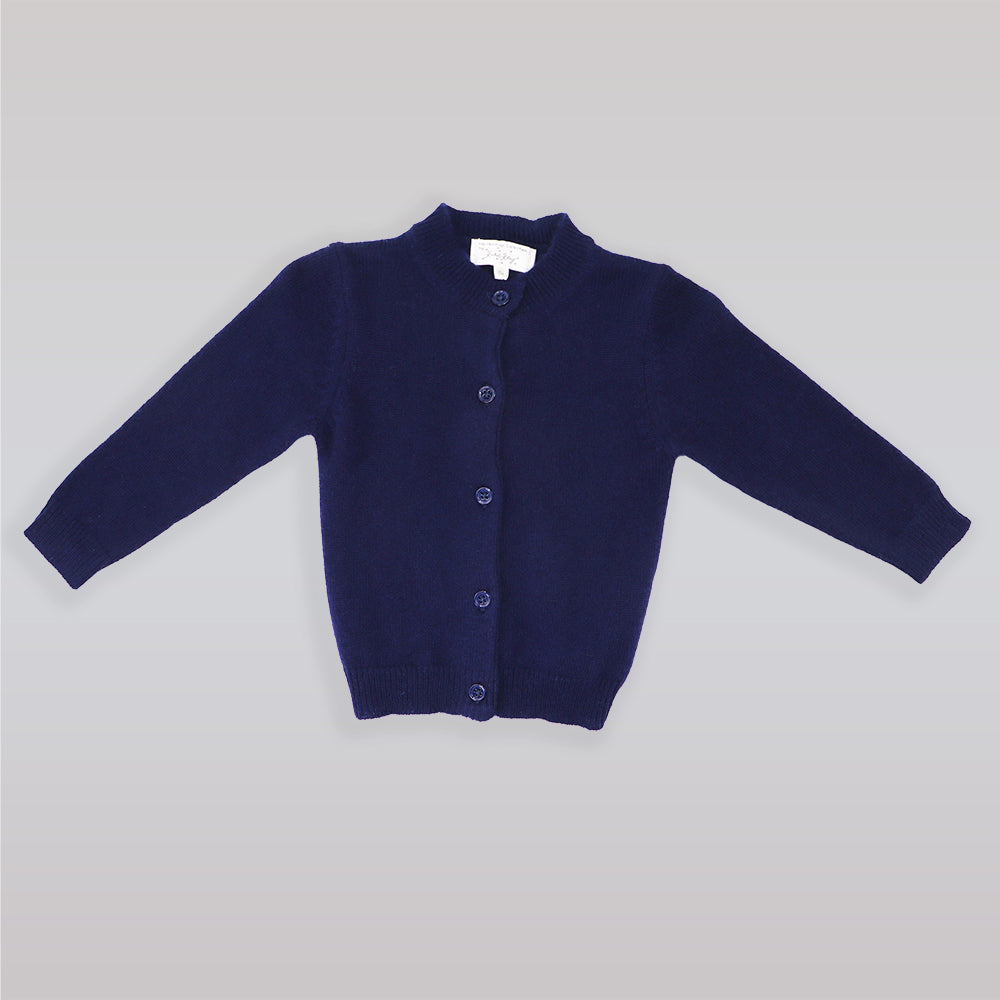 Rachel Riley Luxury Navy Blue Cashmere Cardigan for Baby Boys