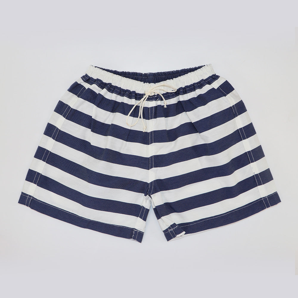 Rachel Riley Boys French Blue Striped Swim Trunks Beachwear