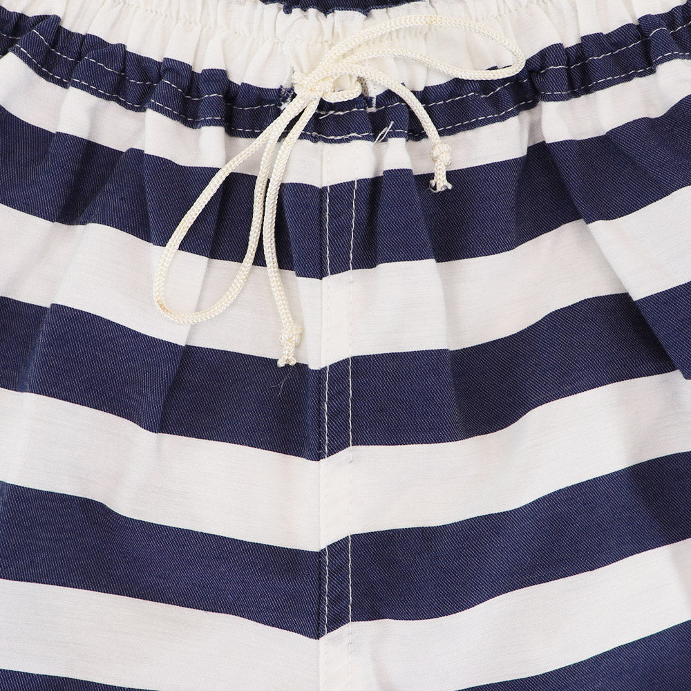 Rachel Riley Boys French Blue Striped Swim Trunks Beachwear